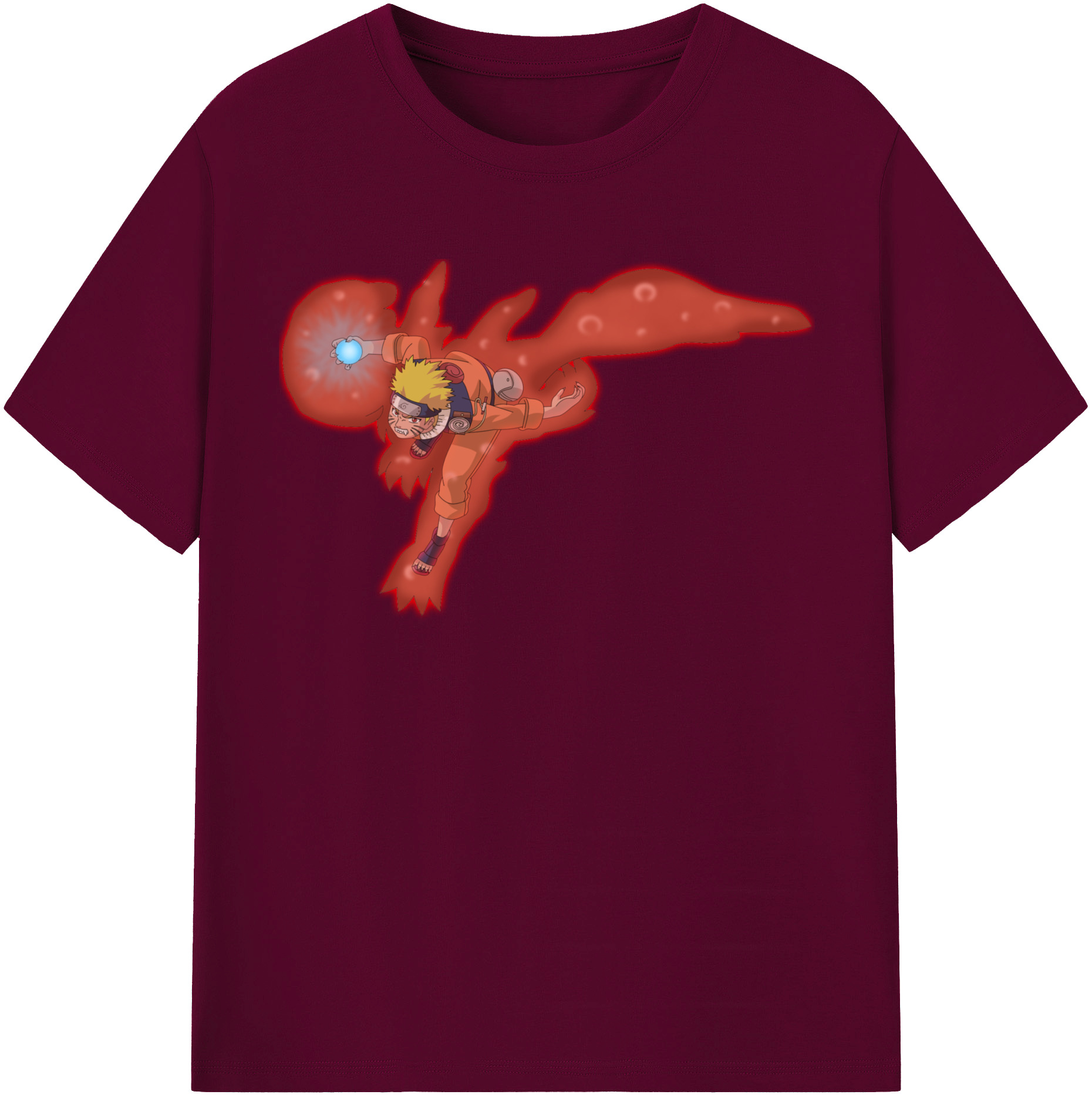 （画像用） NARUTO -ナルト- うずまき ナルト Uzumaki Naruto レディースカジュアルプリントTシャツ（綿100％）